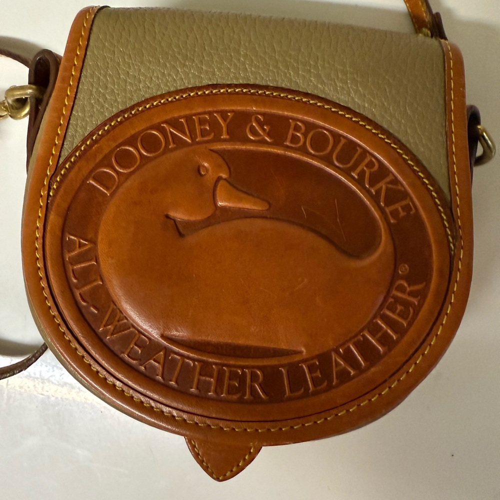 Dooney & Bourke Brown and Tan Crossbody Bag